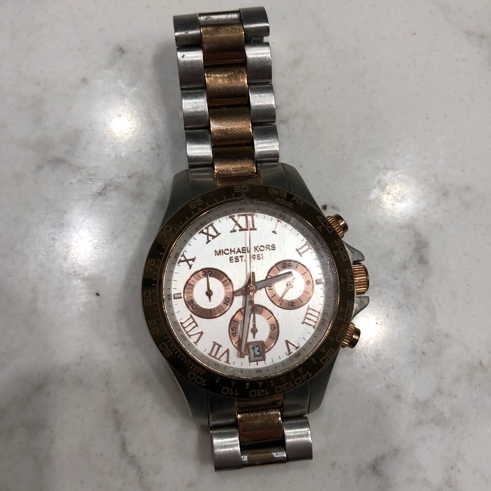 AUTHENTIC Michael Kors two tone watch